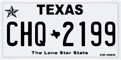 TX license plate CHQ2199