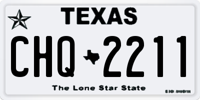 TX license plate CHQ2211