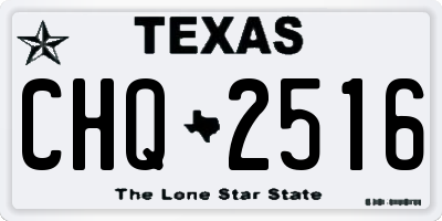 TX license plate CHQ2516
