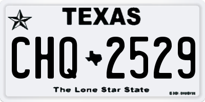 TX license plate CHQ2529