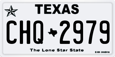TX license plate CHQ2979