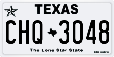 TX license plate CHQ3048