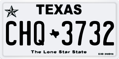 TX license plate CHQ3732