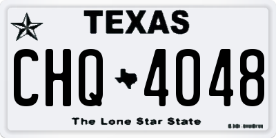 TX license plate CHQ4048