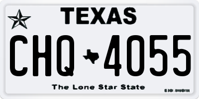 TX license plate CHQ4055