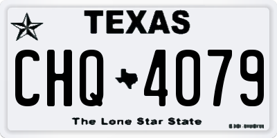TX license plate CHQ4079