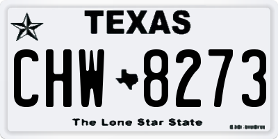 TX license plate CHW8273