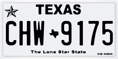TX license plate CHW9175