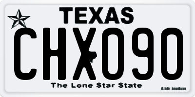 TX license plate CHX090