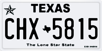 TX license plate CHX5815