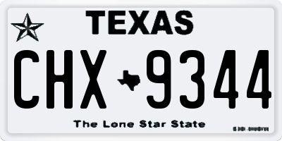 TX license plate CHX9344