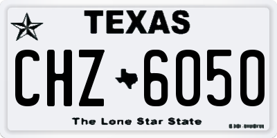 TX license plate CHZ6050