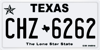 TX license plate CHZ6262