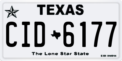 TX license plate CID6177