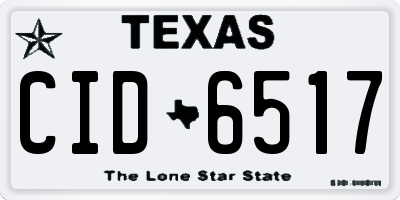 TX license plate CID6517
