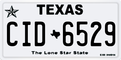 TX license plate CID6529