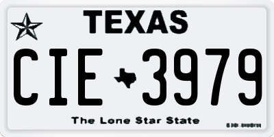 TX license plate CIE3979