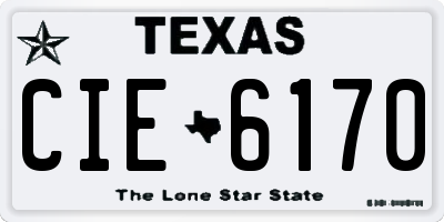 TX license plate CIE6170