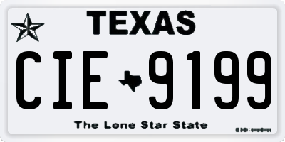TX license plate CIE9199