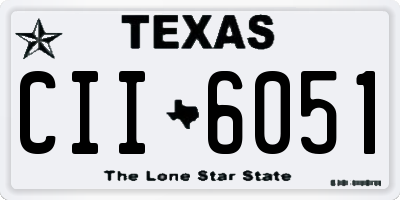 TX license plate CII6051