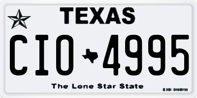TX license plate CIO4995