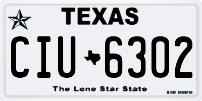 TX license plate CIU6302