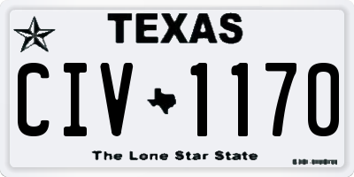 TX license plate CIV1170