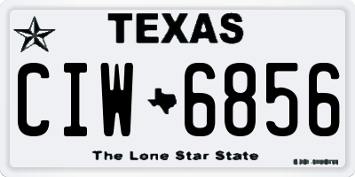 TX license plate CIW6856