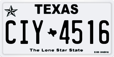 TX license plate CIY4516