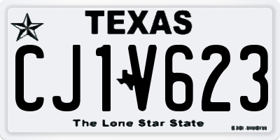 TX license plate CJ1V623