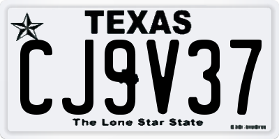 TX license plate CJ9V37