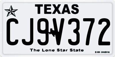 TX license plate CJ9V372