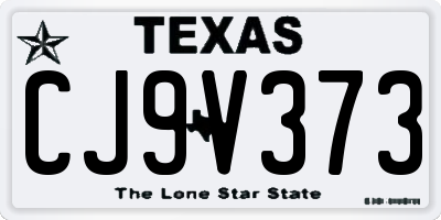 TX license plate CJ9V373