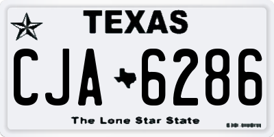 TX license plate CJA6286