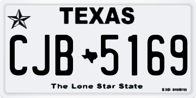 TX license plate CJB5169