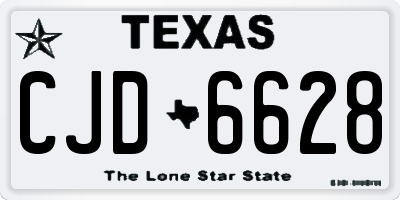 TX license plate CJD6628