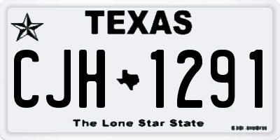 TX license plate CJH1291