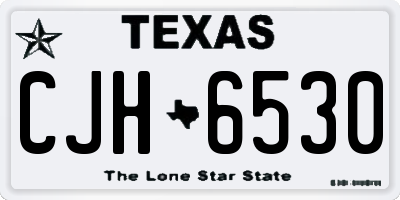 TX license plate CJH6530