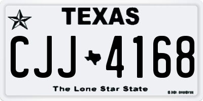 TX license plate CJJ4168
