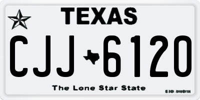 TX license plate CJJ6120