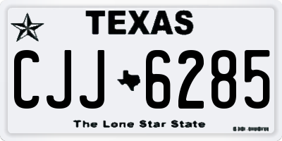 TX license plate CJJ6285