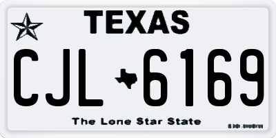 TX license plate CJL6169