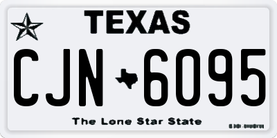 TX license plate CJN6095