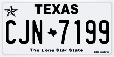 TX license plate CJN7199