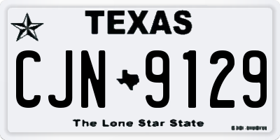 TX license plate CJN9129