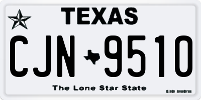 TX license plate CJN9510