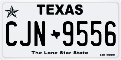 TX license plate CJN9556