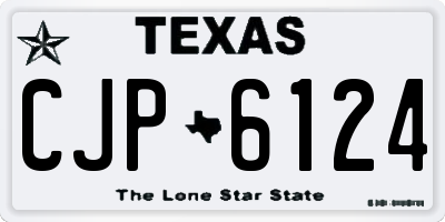 TX license plate CJP6124