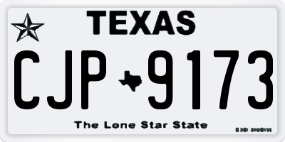 TX license plate CJP9173