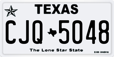 TX license plate CJQ5048